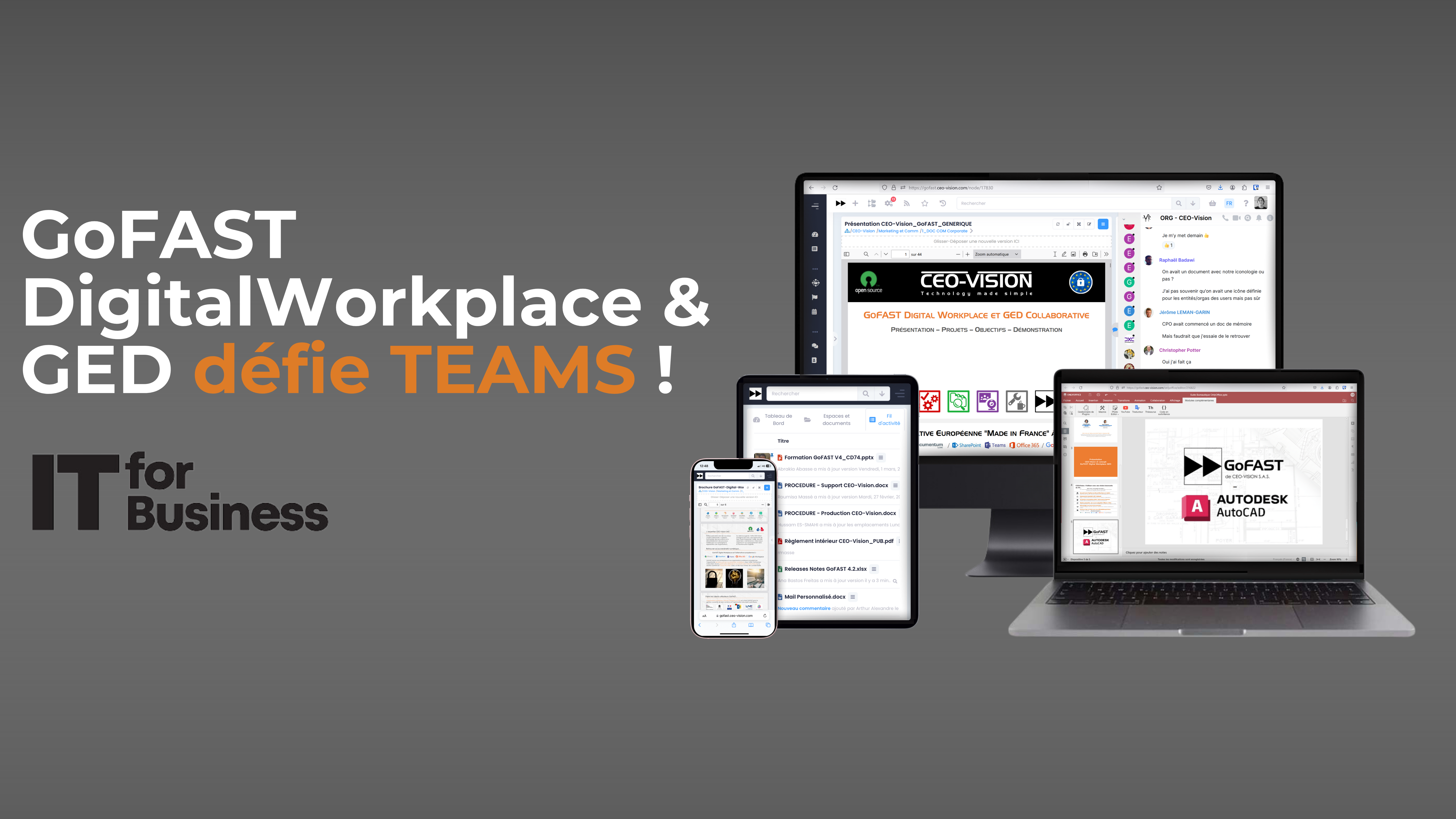 IT for Business parle de GoFAST  l’alternative française qui défie Microsoft Teams et SharePoint