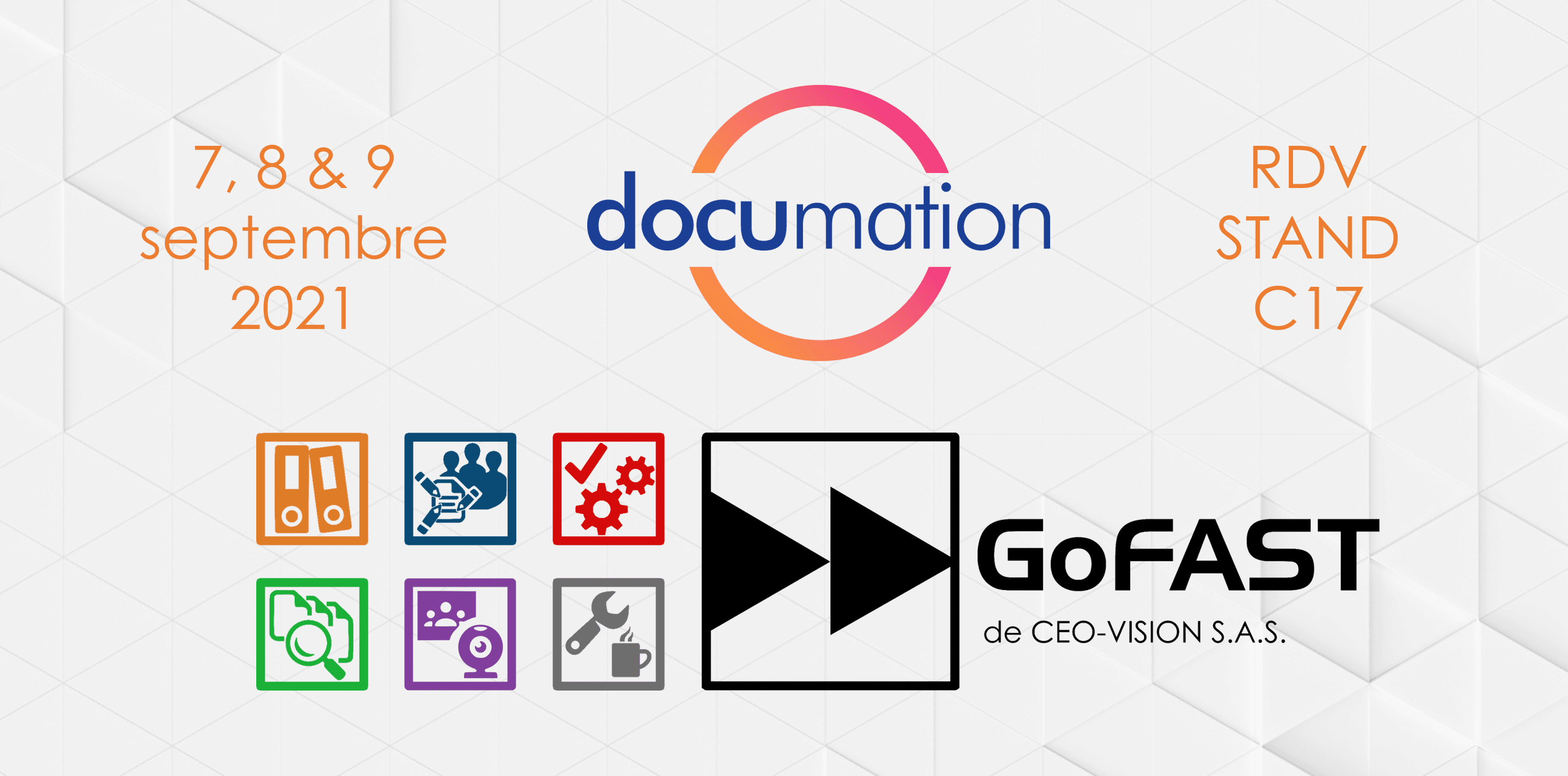 CEO-Vision et GoFAST au salon Documation 2021