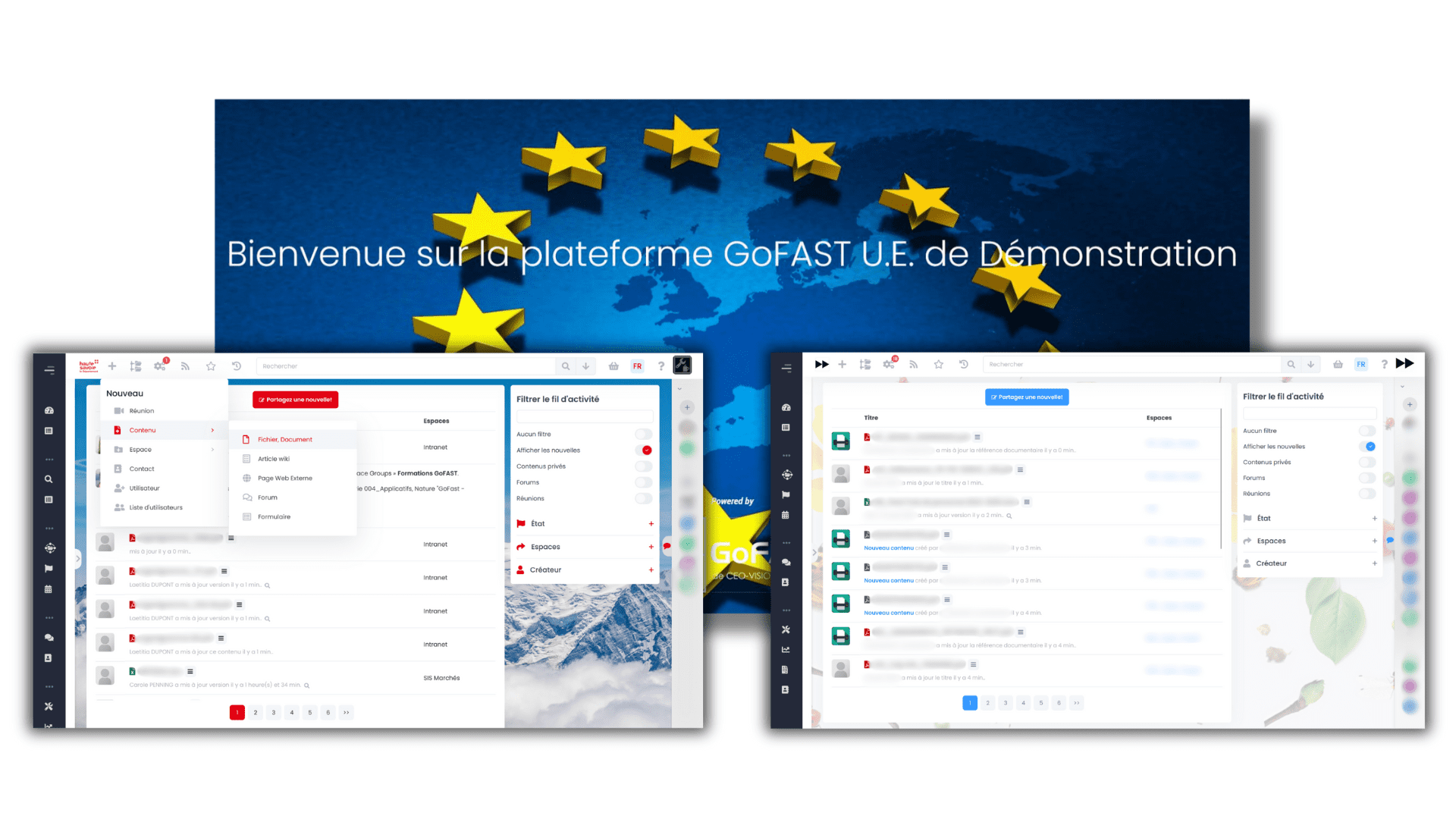 Plateformes clients personnlaisation GoFAST