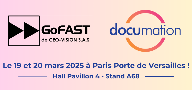Retrouvez GoFAST au salon Documation 2025 !